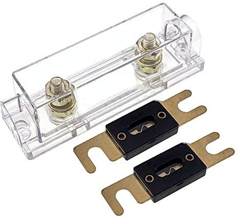 ETOPARS 50A ANL Sicherungshalter Auto Sicherungen beschichteter 50 AMP ANL Sicherung Automotive Audio Sicherheit schützen für 0 2 4 Gauge Draht