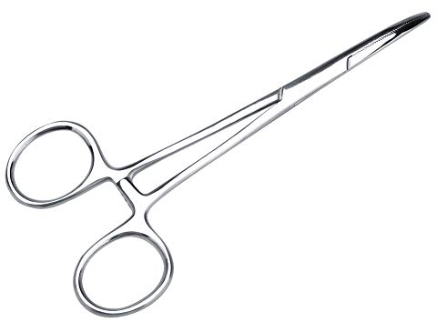 03 Enlever Les Poils d'oreille en Acier Inoxydable Pince à épiler de Canal d'oreille Propre, Ciseaux de toilettage pour Animaux de Compagnie, Pince à épiler d'oreille, pour Chiens et(Big)