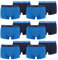 PUMA 12 er Pack Short Boxer Boxershorts Men Pant Unterwäsche kurz 100000884, Farbe:003 - True Blue, Bekleidungsgröße:M