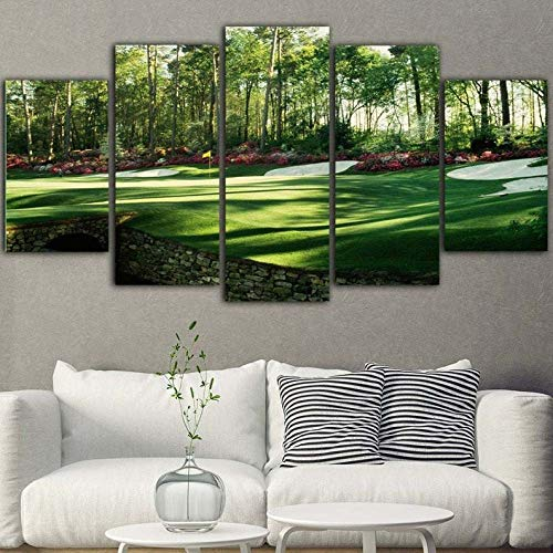 104Tdfc Augusta Masters Golf Grün Bilder XXL 5 Teile wandbild leinwand Kunstdrucke leinwandbilder 5 TLG Creative Gift Home Dekorative Poster Geschenke