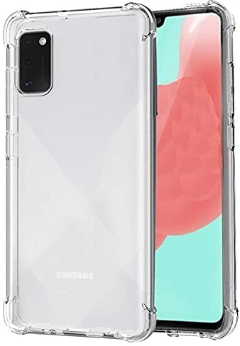 Verco Handyhülle für Samsung A02s Case, Anti Shock Schutzhülle für Samsung Galaxy A02s Hülle Transparent [Robuste Flexibles Silikon] - Clear