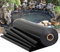 Teichfolien Fisch und Pflanzenfreundlich Teichfolie Schwarz Teichplane Dicke 0.2mm Teichmembran Fountain Teichleiner Teichhäute Liner Wasserdichtes Futter Tuch Für Garten,Schwimmteich (2×2m)