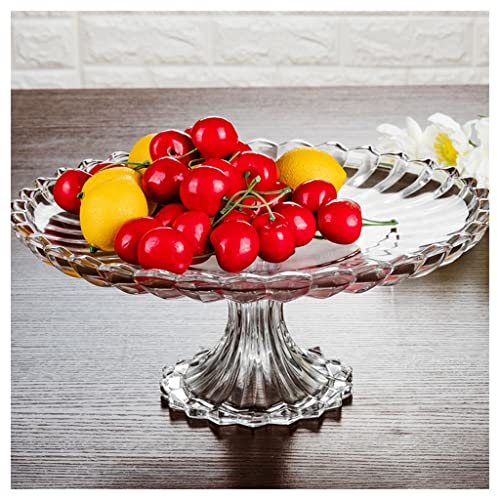 Corbeille Fruit Coupe a Fruit Bol à Fruits en Verre Cristal, Panier de Fruits de Centre décoratif, Bols de Service de Fruits for Fruits Snacks de légumes de Pain Stockage Panier à Fruit Porte Fruits