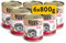Dogs’n Tiger Adult Premium Hundefutter Guadn, Nassfutter, tiergerechte Rezeptur mit 67% Fleischanteil an Rind, Leinsamenöl & Kräuter – ohne Zucker, Getreide & künstliche Aromen, 6X 800g