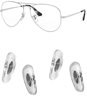HiCycle2 Replacement 2pairs Nose Pads suit for ray Aviator RB3025 RB3539 RB3026 RB3447 RB4263 RB3548 RB3716 RB3816 RB3548N Sunglasses Repair Kits Clip-on,Bonus Sunglasses Bag (Clear)