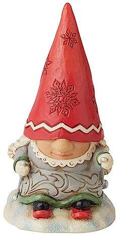 Jim Shore - Heartwood creek 'Gnome on the Slopes (Gnome Skier with Braids) N' 2022