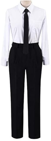 Anime Chainsaw Man Makima Cosplay Costume Men Women Black Uniform Halloween Carnival Suit Outfits