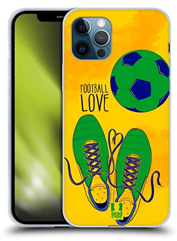 Head Case Designs Cordones De Corazón Amor de La Pelota Caso Funda de Gel Suave Compatible con Apple iPhone 12 / iPhone 12 Pro