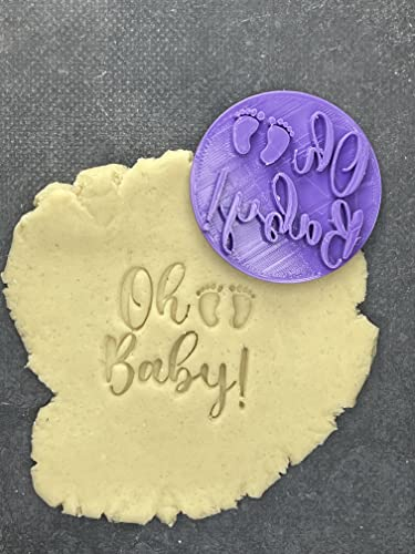ELACE Stempel Oh Baby – Keksausstecher für Kinder – verschiedene Formen für Kekse, Kuchen, Dekorationen – ideal zum Backen, Basteln, Kinder, Maße: 9 x 6 x 1,5 cm