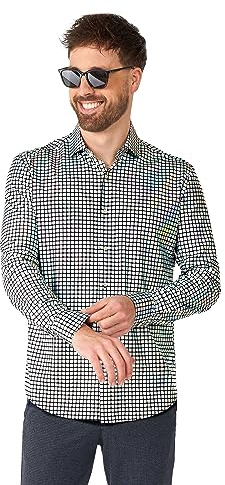 OppoSuits Herren-Hemd – Party-Hemd – Karnevals- und Festival-Outfit – inklusive 1 Button-up-Hemd