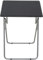 Aggloz Small Folding Table for Room, Outdoor, Computer, Tea Coffee - Lightweight Camping, Dining, Garden, TV Table for Living Room 66x48cm (Black)