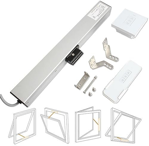 Apri Finestra Automatico, Apri Finestra Elettrico a Catena Corsa 300mm -1000mm 24V Attuatore Elettrico a Catena con Interruttore e Telecomando per Finestre Vasistas e a Sporgere (Colore : Motor+Remot