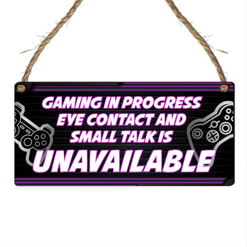 Gamer Plaque - Gaming Themed Bedroom Decor | Perfect Gamer Gift for Boys, Xbox & PlayStation Enthusiasts | Ideal Gaming Dad Gift | Unique Game Room Sign & Wall Decor (DESIGN 3)