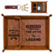 Father's Day Valet Tray Organiser Gifts for Grandad from Grandchildren, Best Grandad Ever Present, PU Leather Nightstand Tray for Keys, Wallet, Watch – Thoughtful Gift for Grandfather