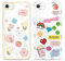 Yoedge 2 Pack Set Suitable for iPhone 8/SE 2022/7/SE 2020 Transparent 4,7, Phone Case With Cute Bear Cute Fun Aesthetic Pattern Cover, Soft Glass Silicone Shockproof Protective, for iPhone 7