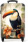NoBoringSuitcases.com Handgepäck Koffer, Reisekoffer, Reisetasche mit Rollen, Trolley Handgepäck, Koffer Handgepäck, Trolley 55x40x20, Suitcase, Handgepäck 55x40x20 cm (Nahaufnahme Tukan - Orange)