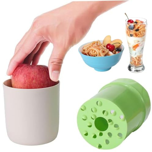 ANBOO Apfelreibe, Obstreibe Grater, Apfelreibe Bircher Müsli, Handreibe Manueller Rotierender, Multifunktionales Küchenwerkzeug für Obst Gemüse Karotten Käse