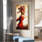 ADOHOME Abstraktes Portrait-Leinwandgemälde an der Wand, modernes Mädchen, Pop-Art, Leinwanddrucke, Poster und Drucke, Bilder, Heimdekoration, 30 x 60 cm, rahmenlos