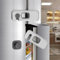 5 Pack Fridge Locks with Self Adhesive, Refrigerator Latch for Kids, Toddlers and Children, Child & Baby Proofing Freezer Door Lock for, Cabinets and Drawers, Oven, Windows (Grey-5 Pack)