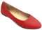 Shoes8teen Womens Ballerina Ballet Flats Shoes Leopard & Solids 14 Colors, 8600 Red Glitter, 12