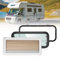 GEARMONSTER Ausstellfenster Wohnmobilfenster 700x300mm Seitenfenster Wohnmobil Fenster mit integriertem Rollo und Fliegengitter RV Externes Push Fenster für Wohnwagen Van Camper