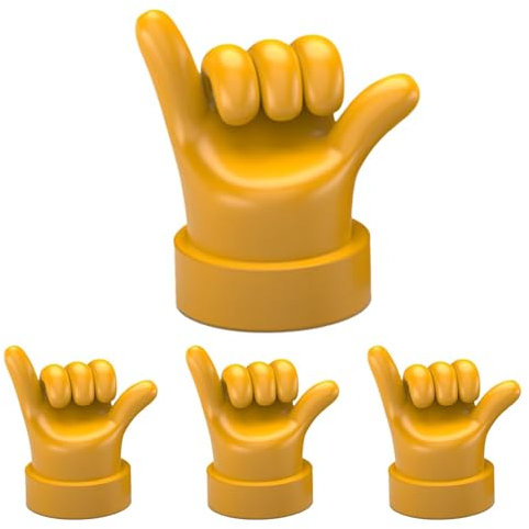 Gesture Tire Valve Caps, Automobile Hand Model Tire Caps, Decorative Car Tire Valve Cover, Leakproof Rubber Valve Cap, Car Accessories, Rubber Replacement Tire Valve Cap for Most Vehicles