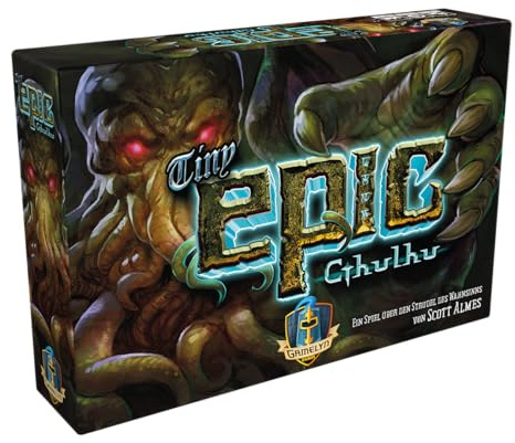Gamelyn Games, Tiny Epic: Cthulhu, Grundspiel, Kennerspiel, Deutsch | Kooperatives Horror-Abenteuerspiel mit Cthulhu-Thema für 1-4 Spieler, 45 Minuten, Brettspiel ab 14 Jahren
