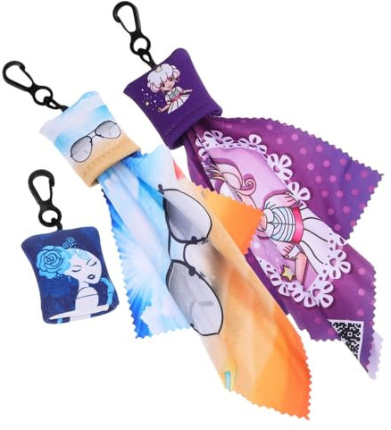 Generic Eyeglass Cleaning Cloth 3-Pack Screen Lens Cleaner Compact for Glasses Sunglasses and Devices