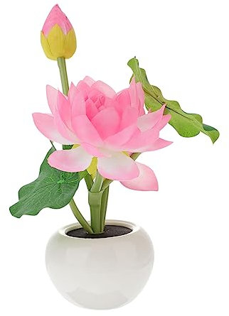 OSALADI Head Lotus Led Tischlampe Dekorative Schreibtischleuchte Für Schlafzimmer Büro Wohnzimmer Energiesparende Blumen-design Nachttischlampe Mit Weichem Licht Wohnkultur