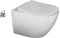 Aqua Bagno Hänge-Dusch-WC mit Bidet-Funktion, WC Sitz mit Softclose, 53cm lang, weiß