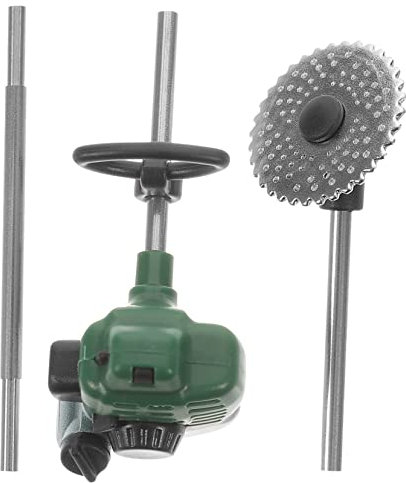 VANZACK Dekorativer Kleiner Rasenmäher Puppenhaus Zubehör Für Miniaturszenen Detailgetreues Miniaturmähermodell