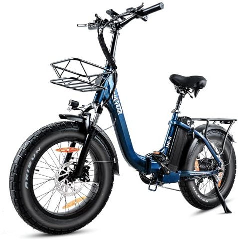 HANEVEAR E Bike, Klapprad Elektrofahrrad mit 24Ah/48V Akku, bis zu 140km+, 4.0 E-Fatbike, 65N.m Motor & Hydraulische Bremsen, Pedelec EBike Klappbar 20 Zoll für Herren Damen, StVZO