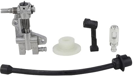 HEMOTON 1 Set Di 5 Accessori Per Motosega A Benzina Pompa Motosega A Benzina Accessori Per Catena Turbina Ugello Per Olio Filtro Per Olio Nero