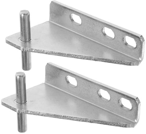 SHINEOFI 2pcs Stainless Steel Refrigerator Hinge Replacement Spacing Door Accessory for Freezers Reduces Noise and Vibration Durable and Reliable for Home and Commercial Use