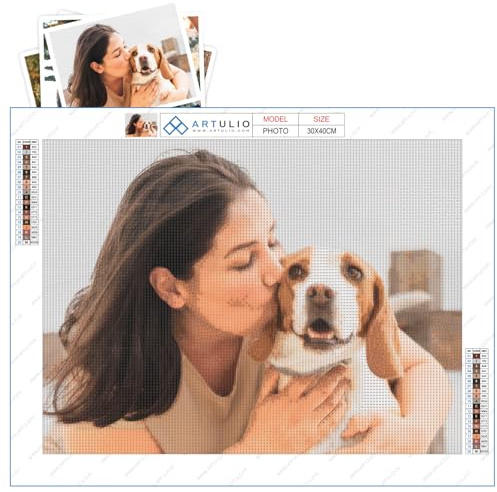 ARTULIO Diamond Painting Eigenes Foto – 80x60cm – 5D Diamant Painting Personalisiert