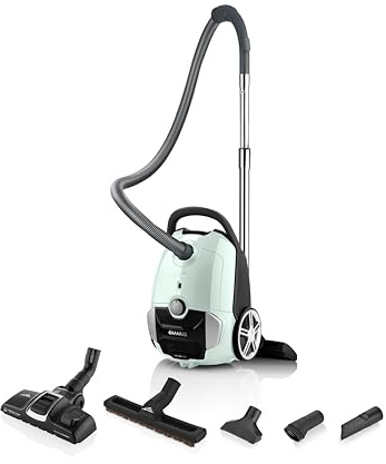 ETA Avanto Aspirateur avec sac, 800 W, filtre HEPA 12, rayon d'action 10 m, volume de 3 l, silencieux (69 dB), avec brosse pour parquet, coussin et combiné