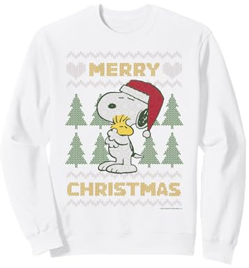 Peanuts Snoopy Woodstock Retro Ugly Vintage Christmas Sweatshirt