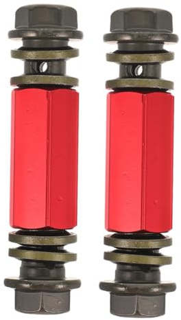 FUNOMOCYA 2 pezzi Adattatori Raccordi Tubo Freno Moto Prolunga Tubo Flessibile Idraulico Rosso Estensione Resistente per Miglior Controllo e Installazione Facile