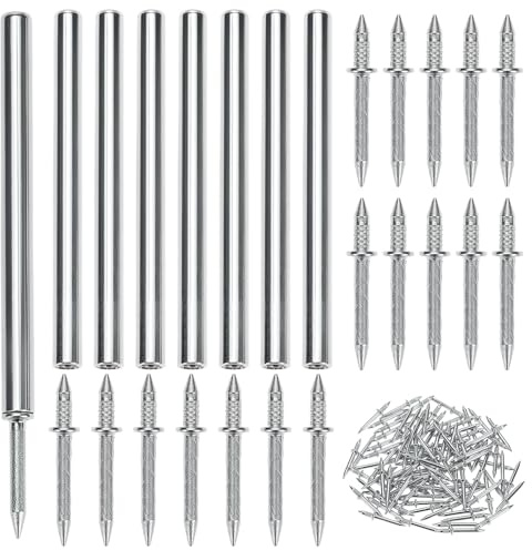 QWORK® 700 Pièces Clous à Double Tête, Clous de Plinthe Sans Couture pour Plinthes