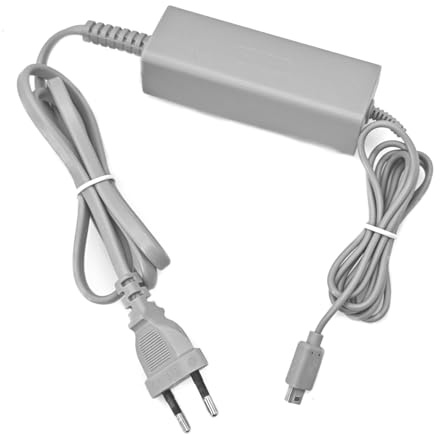 JZK Fuente alimentación CA para Gamepad para Nintendo Wii U, Adaptador Repuesto portátil con multiprotección