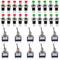 Coolty 125V 6A 3 Pin 2 Posizioni Mini Interruttore a Levetta 10Pcs & Mini Momentaneo Pulsante Interruttore 20pz Verde/Rosso