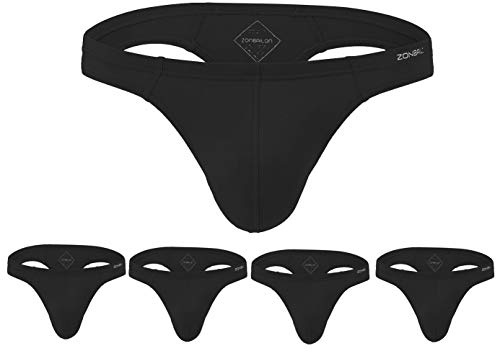 ZONBAILON Bambus Herren Tanga Unterwäsche Sexy Mann Tanga Butt-Flaunting Herren G-String T-Rücken