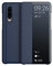 KANSI Cover compatibile con Huawei P30, Flip Pelle Smart View Custodia + Vetro Temperato - Marino