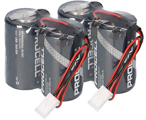 Set Batteriepack kompatibel ABUS Security-Center 2WAY-Funk-Außensirene 3V Procell FU2986 FU8220 FU8222 FUSG50000