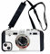 SGVAHY Emily in Paris Phone Case for iPhone 11 Pro Vintage Camera Case Cute 3D Unique Design Cover with Removable Neck Strap Lanyard Silicone Case for Girls Kids Women White