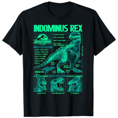Jurassic World Indominus Rex Neon Schematic T-Shirt