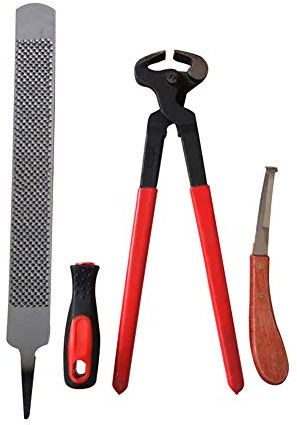 Hufzange Hufschneider 3-teilig / Set Hufschneider Reibe Pferdepflege Pferdezubehör Pferdezubehör Laufzubehör Hufschneider