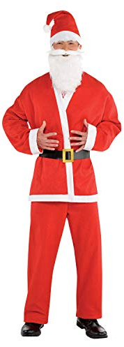 (PKT) (9907360) Adult Mens Budget Santa Claus Costume (Extra Large)