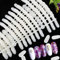 FLOFIA 240 Stück Nail Art Tips Präsentation Nail Art Display Fächer Nagelspitzen Praxis Nagellack Präsentation Fächer Natürliche Farbe