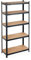 Relaxdays Schwerlastregal, Traglast 875 kg, 5 Ebenen, zum Stecken, Keller, Garage, Stahl, HBT: 180 x 90 x 40 cm, schwarz